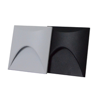 HOTOOK-Lampe LED carrée à détecteur de mouvement intelligent, corps en aluminium, intérieur et extérieur, lampe d'angle encastrée pour marches d'escalier