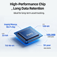 Étiquette RFID UHF robuste et anti-métal LONVILL haute performance avec puce Monza R6-P, EPC 128 bits, utilisateur 32 bits, étanche, pour la gestion des marchandises