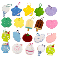 Pendentif porte-clés DIY, étiquette de bagage anti-perte, accessoire de sac style coréen Ins, broderie, plusieurs patchs en tissu vierges