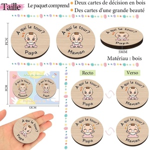 Moneta Decisiva in Legno, Regalo di Nascita per Nuovi Genitori, Donne in Gravidanza e Futuri Papà - Bestseller 4.6 Stelle - Product Image 2