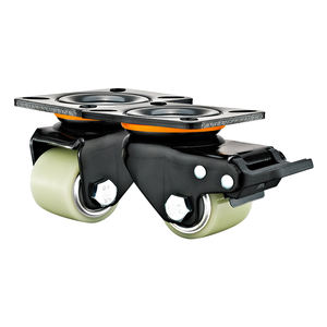 2 2.5 <span class=keywords><strong>3</strong></span> इंच भारी शुल्क कम प्रोफ़ाइल कैस्टर 75*75 मिमी छेद स्पेस एल्यूमीनियम कोर व्हील - Product Image 3