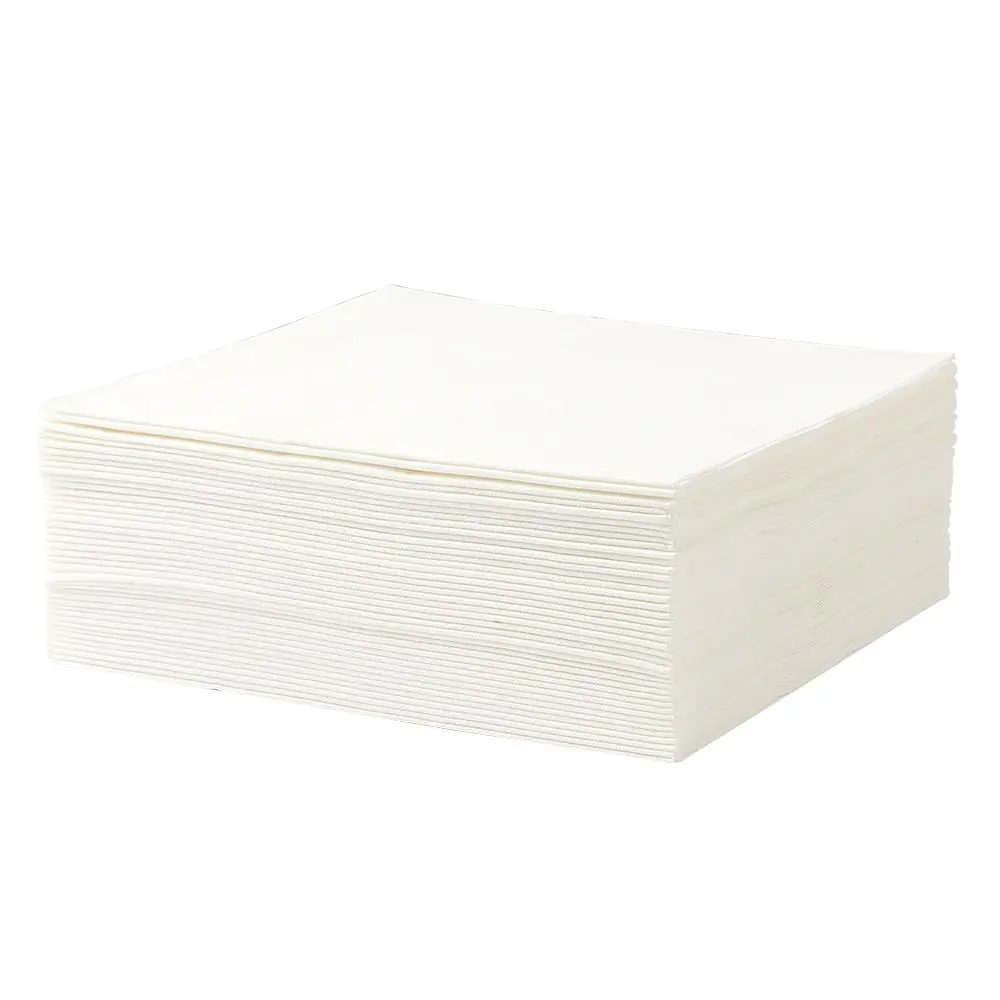 Serviette d'invité jetable au toucher lin comme des serviettes à main en papier blanc