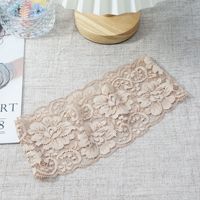 Bandeau en dentelle HZM-61272 pour femmes, bandeau extensible, accessoires pour cheveux, fleurs vintage, maquillage, fait main
