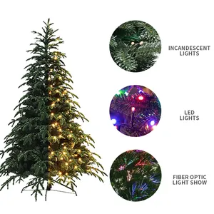 Duoyou personalizado al por mayor hogar DIY de lujo artificial decoración de Navidad soporte de lujo preiluminado árbol de Navidad