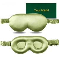 Masque de sommeil 3D en soie de mûrier 100 % pure 22 Momme, contour ergonomique, doux, respirant, cache-yeux ajustable
