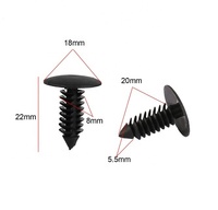 1605396 Auto Body Clips En Plastique De Voiture Push Type Retenues Pare-chocs Largement Gamme Forme Personnalisée Prix Inférieur