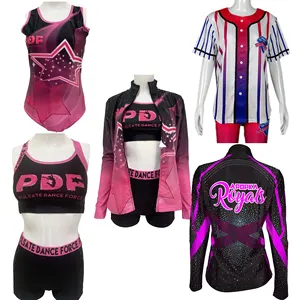 Shorts Cheerleading Athletic Custom Made Sublimation Sports Bra And Butterfly Shorts Customized Cheer Practice Suit