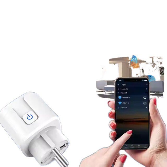 Wholesale Tuya/EWelin Zigbee Wifi Smart Power Socket Plug EU 16A/20A 110v-240v Power Monitor for Home Devices