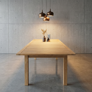 Mesa de Comedor Rectangular de Estilo Moderno, Material de Madera, Acabado en Color Natural, Muebles para el Hogar - Product Image 6