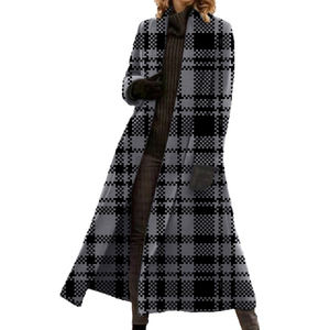 Cardigan extra-long pour femme, trench-coat décontracté, tendance - Product Image 4