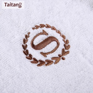 Taitang Hotel lenzuola bianco spugna accappatoio Hotel lunghezza al ginocchio accappatoio <span class=keywords><strong>e</strong></span> <span class=keywords><strong>Set</strong></span> di <span class=keywords><strong>asciugamani</strong></span> - Product Image 4