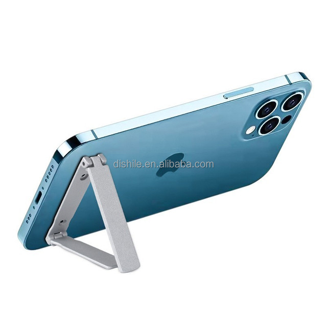 Ultra-Thin Magnetic Foldable Metal Alloy Desktop Phone Stand Universal Kickstand for Mobile Phone Holder Bracket