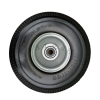 Haute qualité nouveau 10 pouces remorqueur chariot roue pneumatique 4.10/3.50-4 caoutchouc plat pneu sans décalage moyeu en métal