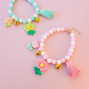 <strong>Graceful</strong> <strong>Pet</strong> Pearl Necklace Flower Dog Bell Necklace Collar - Product Image 2