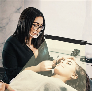 <span class=keywords><strong>2024</strong></span> nueva fábrica hecha de un solo brazo lámpara de escritorio para uñas lámpara de luz de Luna para pestañas belleza ceja tatuaje Spa salón maquillaje Led relleno - Product Image 2