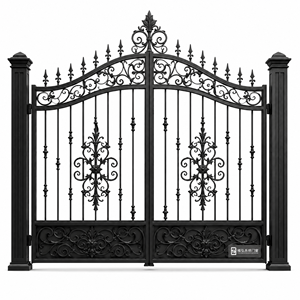 Puerta de Patio de Aluminio para Villa, Corredera Eléctrica, Diseño Moderno, Duradera, Ecológica, para Entrada, Dormitorio, Gimnasio, Hogar de Lujo - Product Image 1
