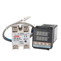 Thermocouple VANORM + relais statique 40DA + ensemble de détection de température de radiateur Thermostat REX-C100 contrôle de température PID