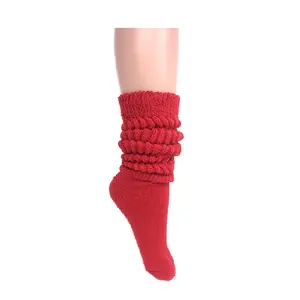 CHL Adult Women bunte stilvolle Herbst schwere dicke natürliche Bio-Baumwolle Sustainables knusprige benutzerdefinierte Socken