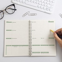 Libretas ejecutivas con espiral y agenda diaria, encajadas, de enero de 2026 a diciembre de 2026, cuaderno semanal y mensual