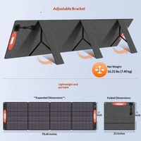 Station d'alimentation portable pliable pour l'extérieur avec une grande quantité de ports USB, production d'énergie haute efficacité 200W