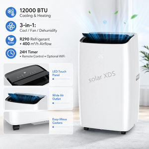 Aire Acondicionado Portátil de 12000-14000 BTU, R290, con Calefacción, Deshumidificador, WiFi Opcional, para Hogar y Oficina, Venta en Europa - Product Image 1