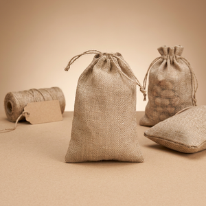 Sac à cordon personnalisé en gros, pochette d'emballage en tissu réutilisable, commande en gros OEM - Product Image 1