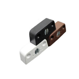 Noyau trapézoïdal en alliage de zinc au design moderne, quincaillerie d'armoire, connexion en fer trois en un avec panneau en plastique, repose-pieds de meuble - Product Image 5