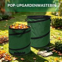 Sac à feuilles de jardin pliable, poubelle pliable, seau à débris de jardin, collecteur de déchets végétaux, gain de place, nettoyage de la pelouse