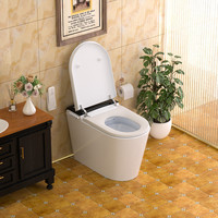 WC intelligent de luxe avec affichage numérique, grande taille, accessoire de salle de bain avec mémoire utilisateur, chasse automatique, monobloc, siège amovible