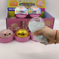 Jouet anti-stress en silicone en forme de cerf avec paillettes transparentes, mini boîte surprise pour enfants