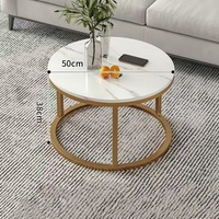 Table basse de salon moderne et compacte, multifonctionnelle, avec plateau extensible, design rond, meubles gain de place