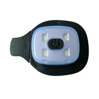 Module de lumière LED rechargeable par USB à quatre LED, boîtier en plastique de remplacement pour lampe frontale intégrée au bonnet, idéal pour le camping, la pêche et la course à pied