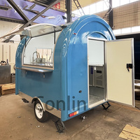 Vente flash : Mini chariot de nourriture de rue mobile, bar mobile, chariot de vente de hot-dogs, de glaces, de café, de gaufres et de jus