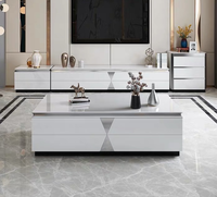 Nouvelle Combinaison Meubles de Salon Très Demandée : Table Basse Simple et Meuble TV