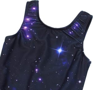 Metallic Shine Dance Unitards Filles Performance Gymnastique Justaucorps Filles 4-13 Ans unitards de danse - Product Image 2