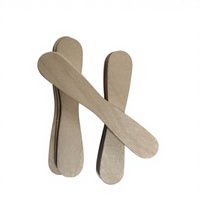 Bâtonnets de crème glacée écologiques en bois de bouleau lisse de 94 mm, faits maison, portables et jetables, vente directe d'usine