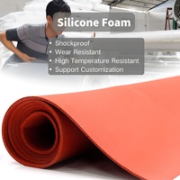 Feuille de caoutchouc en mousse de silicone imperméable et résistante à la chaleur pour l'étanchéité et l'isolation (Joint d'étanchéité)