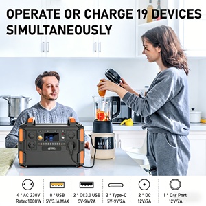 <b>Mobile</b> Outdoor Rechargeable 1000W Portable Power Station With MPPT <b>Solar</b> Pure Sine Wave F132 <b>Mobile</b> Outdoor Rechargeable Energy - Product Image 5