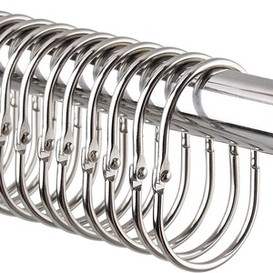 <b>Curtain</b> <b>Rings</b> Silver Iron Anti Rust 3.0*35MM Round Modern Design For Suspension <b>Curtains</b> - Product Image 1