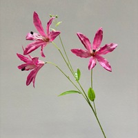 Fleurs artificielles en tissu de soie, lys dorés - Vente directe d'usine pour mariages, événements, photographie, restaurants, bureaux, verdure