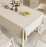 Nappe en coton et lin, nappe rectangulaire japonaise unie, luxueuse et haut de gamme, tapis de table à thé