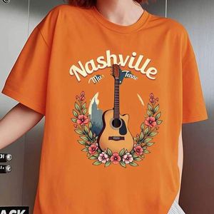 2025 New America European Nashville Elements Short Sleeve T-<b>Shirt</b> Woven Fabric Custom Digital Printing <b>Shirts</b> with Pattern - Product Image 6