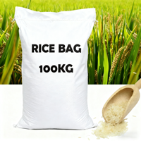 Vente directe d'usine Emballage plastique Polypropylène Sac tissé PP 20kg 25kg Sac tissé PP 50kg 100kg pour le riz