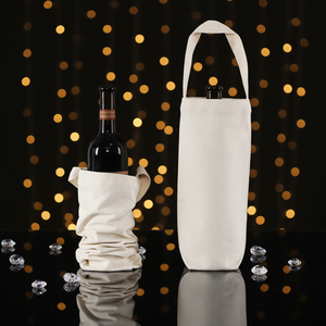 Borsa Portabottiglie in Tela <span class=keywords><strong>di</strong></span> Cotone Riutilizzabile per Una Bottiglia, Ecologica, Ideale per Picnic, Matrimoni e Feste - Product Image 6