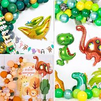 Ballons dinosaures 3D ballons géants dinosaures en aluminium fournitures de fête d'anniversaire bébé douche garçons filles