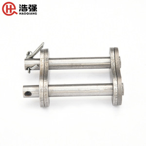 Conector de Cadena de Rodillos Haoqiang 48A de 2.5 Pulgadas, Cadena Industrial Estándar de Una Sola Hilera, Acero al Carbono con Superficie Pulverizada - Product Image 1
