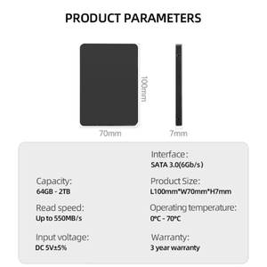 P3-256GB 2.5" SATA III SSD รุ่น NS100 ไม่มีค่า RPM ความเร็ว 520/450MB/วินาที แบบติดตั้งภายใน - Product Image 2