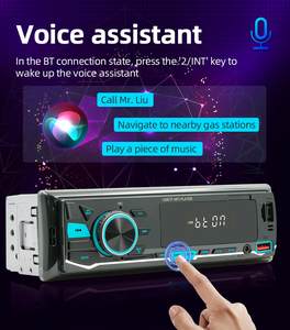 Bqcc 12V 1din phổ đài phát thanh xe hơi DAB FM BT Aux USB/WAV điện thoại Sạc chức năng máy nghe nhạc MP3 ai giọng nói phương tiện truyền thông stereo 1 năm bảo hành - Product Image 5