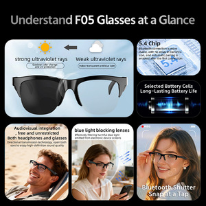 Gafas Inteligentes con IA F05, Gafas de Sol Impermeables, Video 1080P, Traducción en Tiempo Real - Product Image 3
