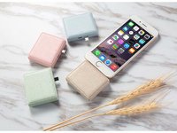 Chargeur de téléphone jetable, 1000mah, batterie portable, rechargeable, biodégradables, en cas d'urgence, écologique
